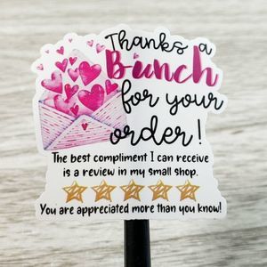 8/$20 1.5" Thank You Stickers 50ct Labels